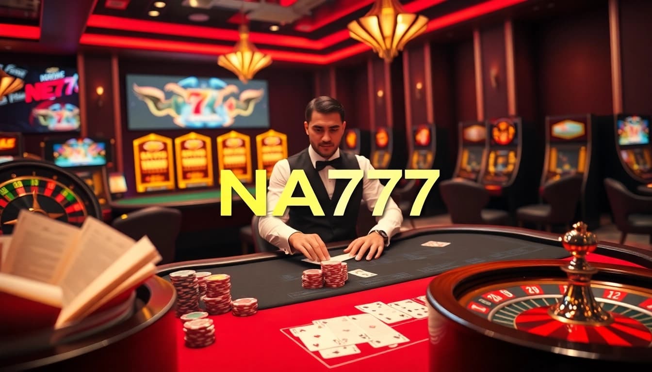 Experience the excitement of casino games at NA777 with a live dealer and immersive gaming environment.