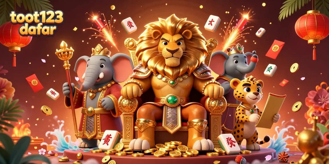 Experience thrilling gameplay on toot123 daftar with this vibrant casino-themed illustration showcasing exciting game elements.