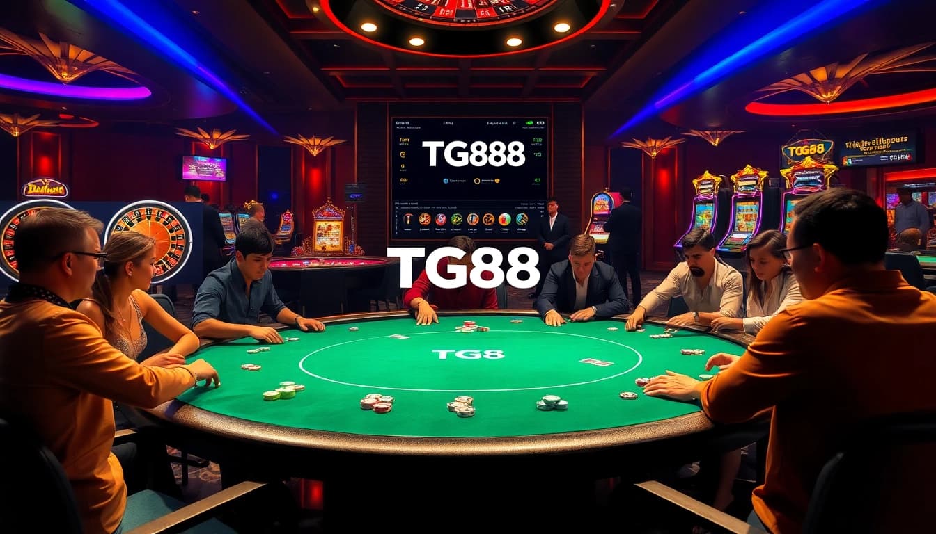 Experience high-stakes gambling at https://tg88link.com/, featuring exciting poker tables and roulette wheels.
