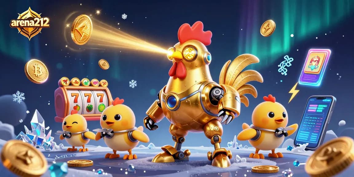 arena212 tayangkan simbol jackpot dan keberuntungan dalam ilustrasi slot yang dinamis.
