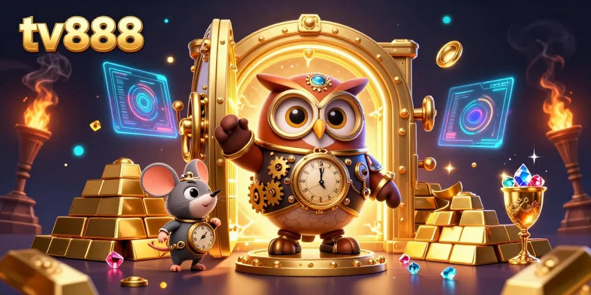 Players dive into exciting wins at tv888 with slots, steampunk characters, and dazzling treasures.