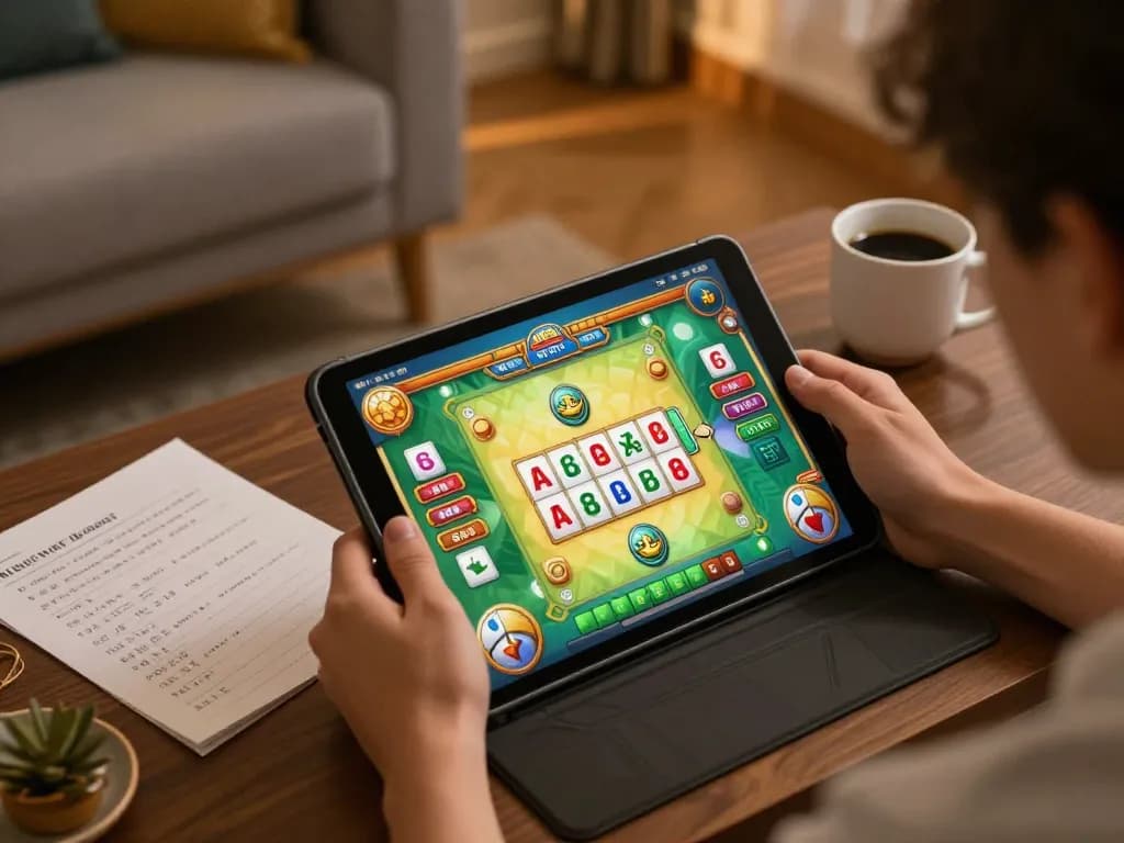 Gameplay yang menarik dari ritme spin mahjong ways 2 ditampilkan di tablet selama sesi permainan online yang nyaman.