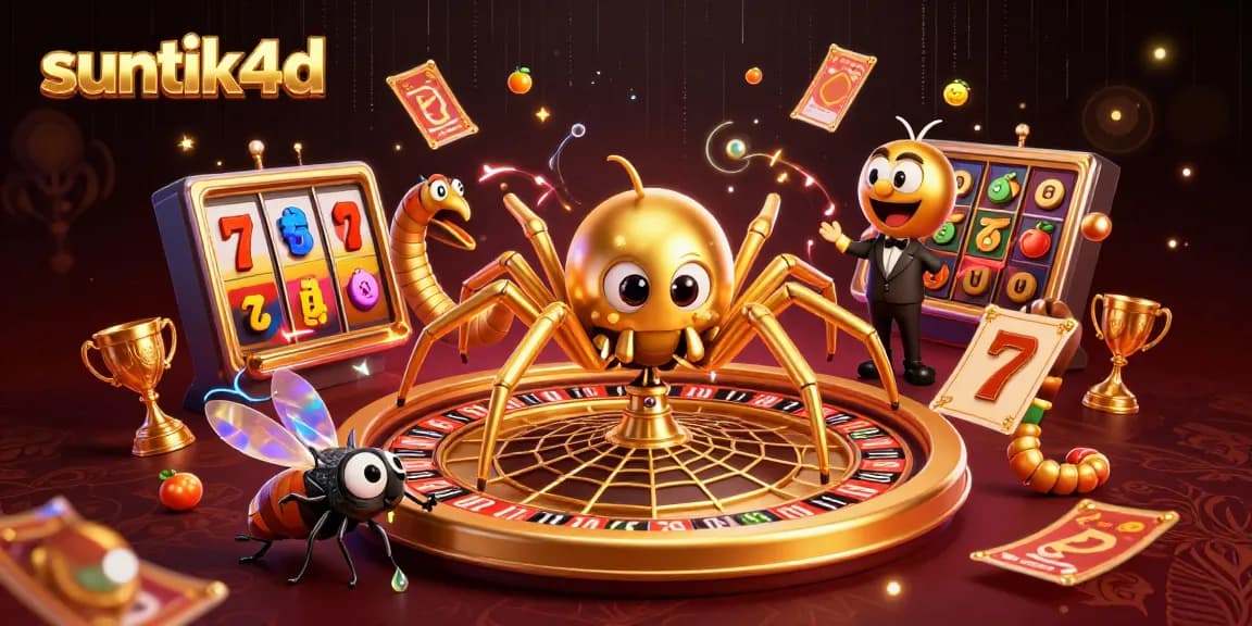 Suntik4d menampilkan karakter menarik dalam permainan slot online dengan simbol keberuntungan dan pengalaman menang yang menyenangkan.