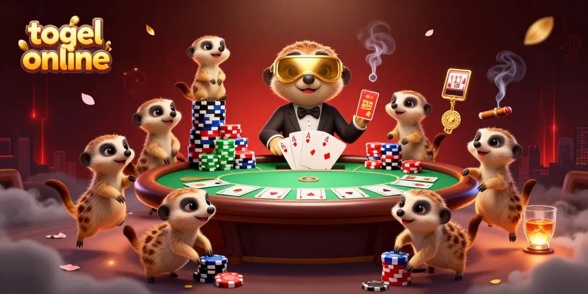 Togel online menawarkan pengalaman bermain menarik dengan karakter unik meerkat dalam suasana kasino yang penuh aksi.