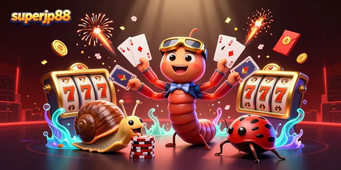 Win big at superjp88 with thrilling slot action featuring a millipede dealer and high-roller excitement.