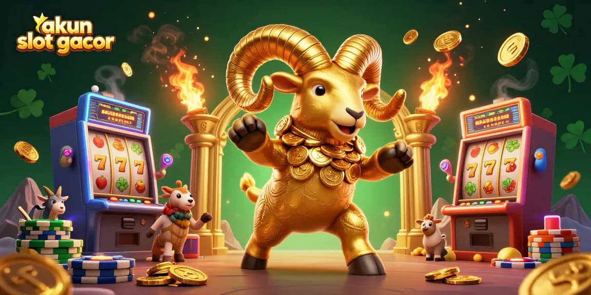 Engage in fun gameplay with akun slot gacor at our dynamic 3D casino illustration.