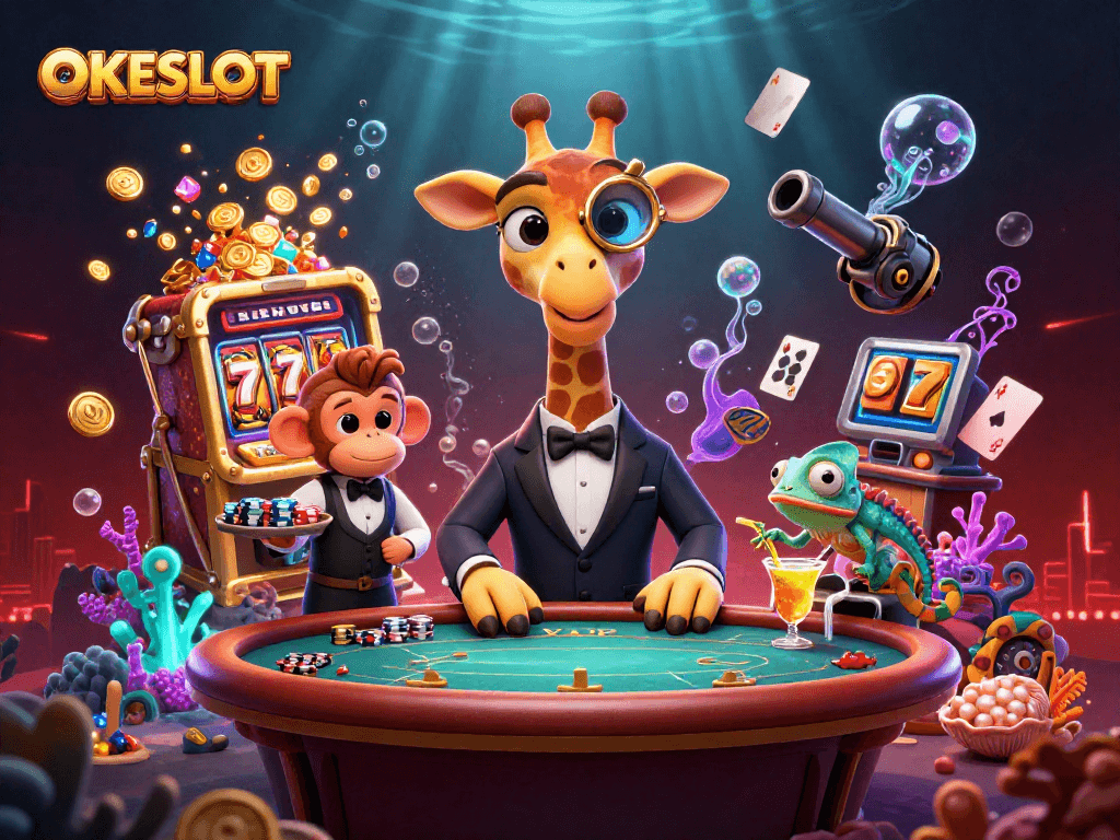Menangkan slot di OKESLOT dengan karakter lucu serta elemen permainan yang memukau.