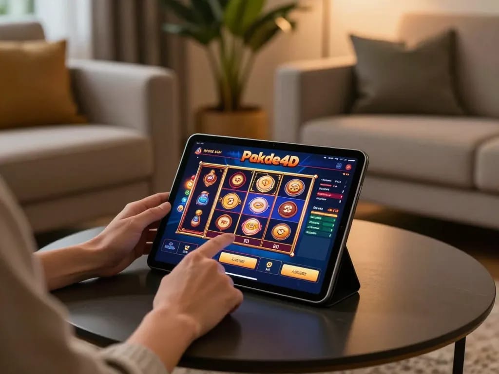 Engaging with the Pakde4D online casino app for a seamless gaming experience.