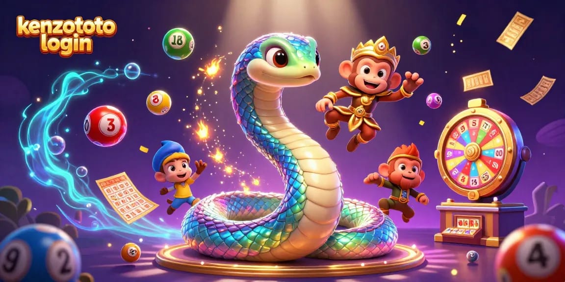 Engage with kenzototo login through vibrant lottery atmosphere featuring colorful balls and exciting game elements.
