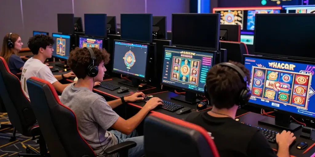 Exciting online gaming experience showcasing players engaging with slot gacor games in a vibrant virtual environment.
