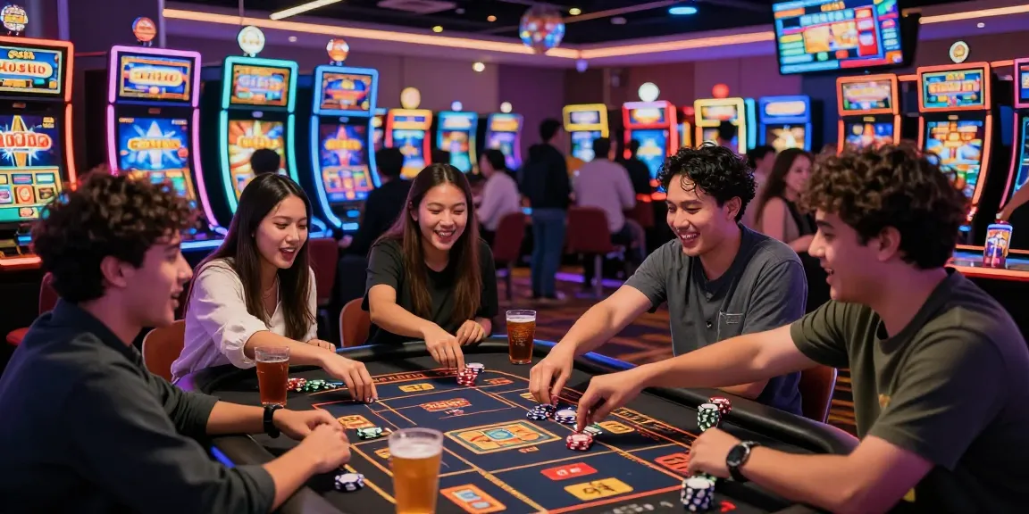 Slot Gacor penuh keseruan saat bermain di kasino dengan teman-teman.