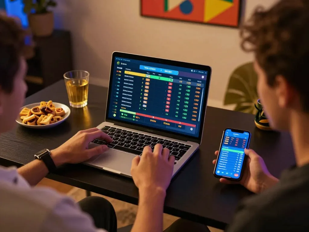 Placing strategic bets on Rikvip's online sports betting platform.