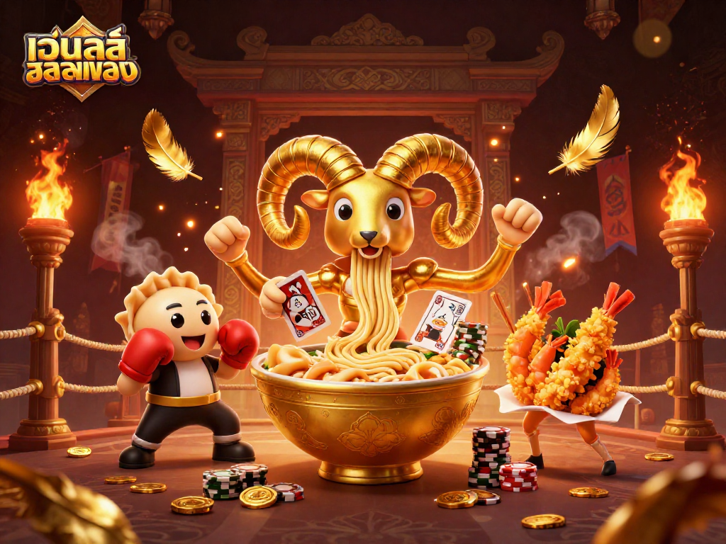 Experience เว็บสล็อตตรง with fun character interactions in a lively casino scene, bringing excitement to gambling.