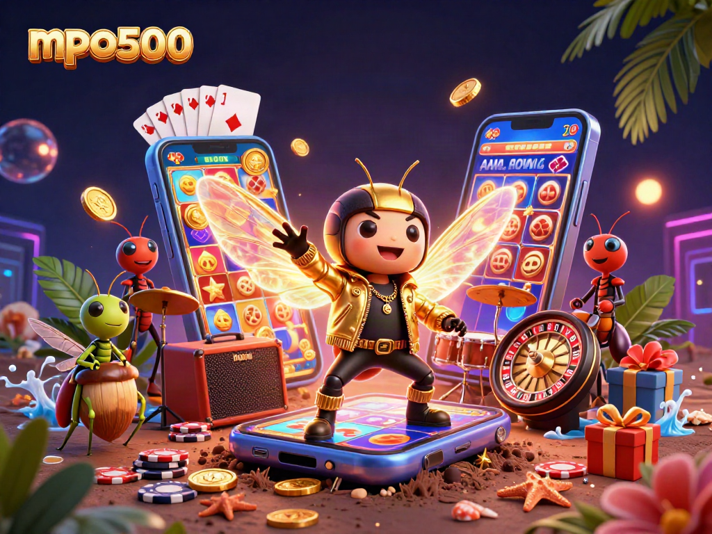 Menangkan permainan dengan mpo500 bersama cicada rock star virtual dan berbagai elemen kasino yang menarik.