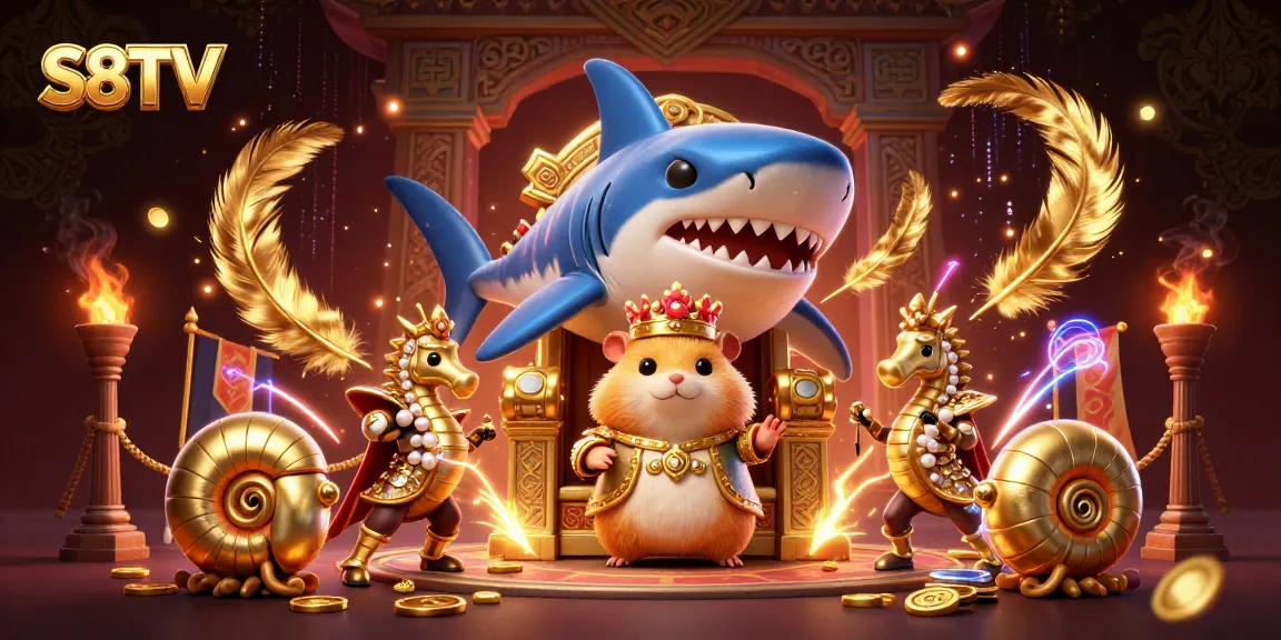 S8TV: Immerse in intense betting excitement amidst lively characters in an animated gambling scene.