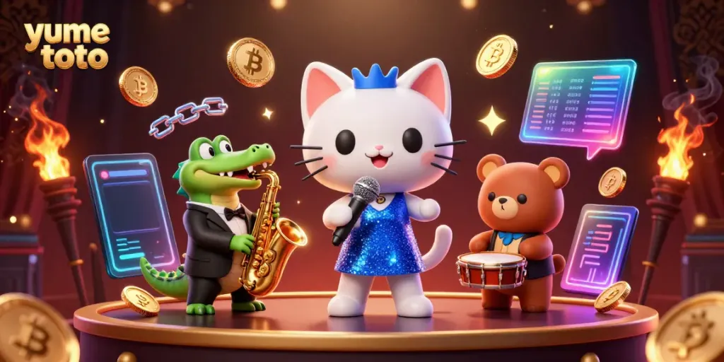 Experience vibrant excitement at yume toto casino with a lively jazz band entertaining guests on stage.