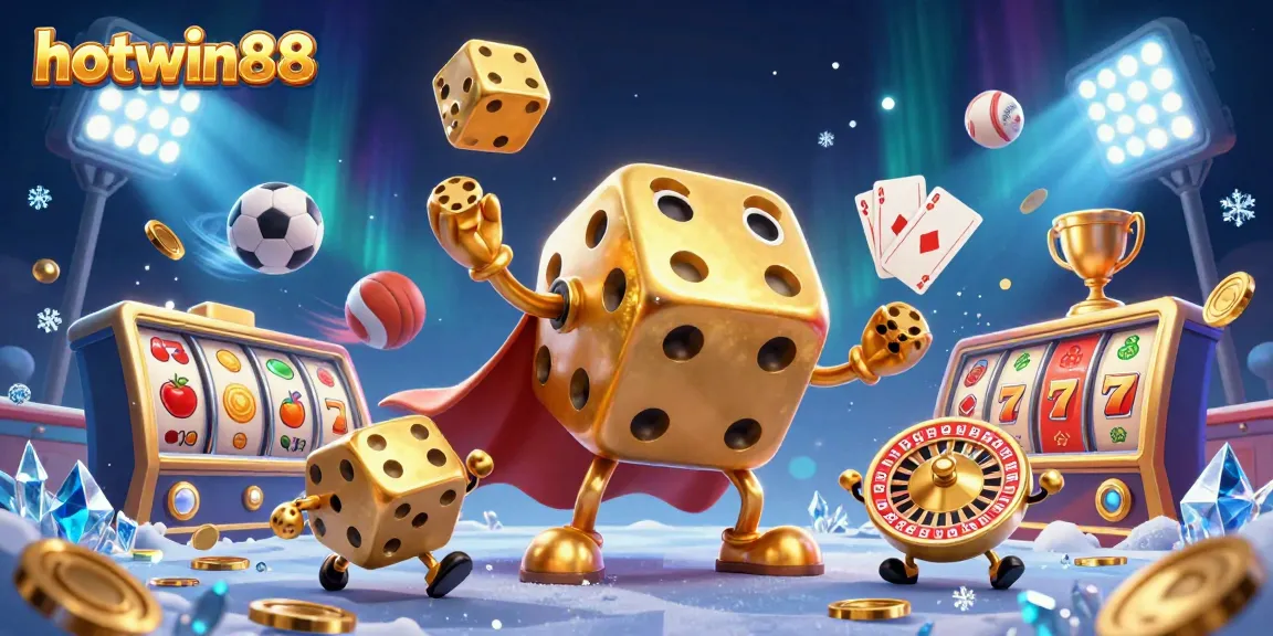 Experience hotwin88's thrilling gaming atmosphere with dynamic 3D characters and casino elements.