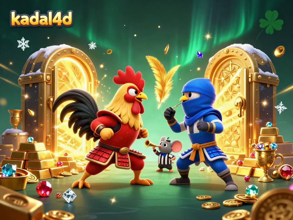 Experience thrilling gameplay at kadal4d, where fighting roosters compete for gold and gems.