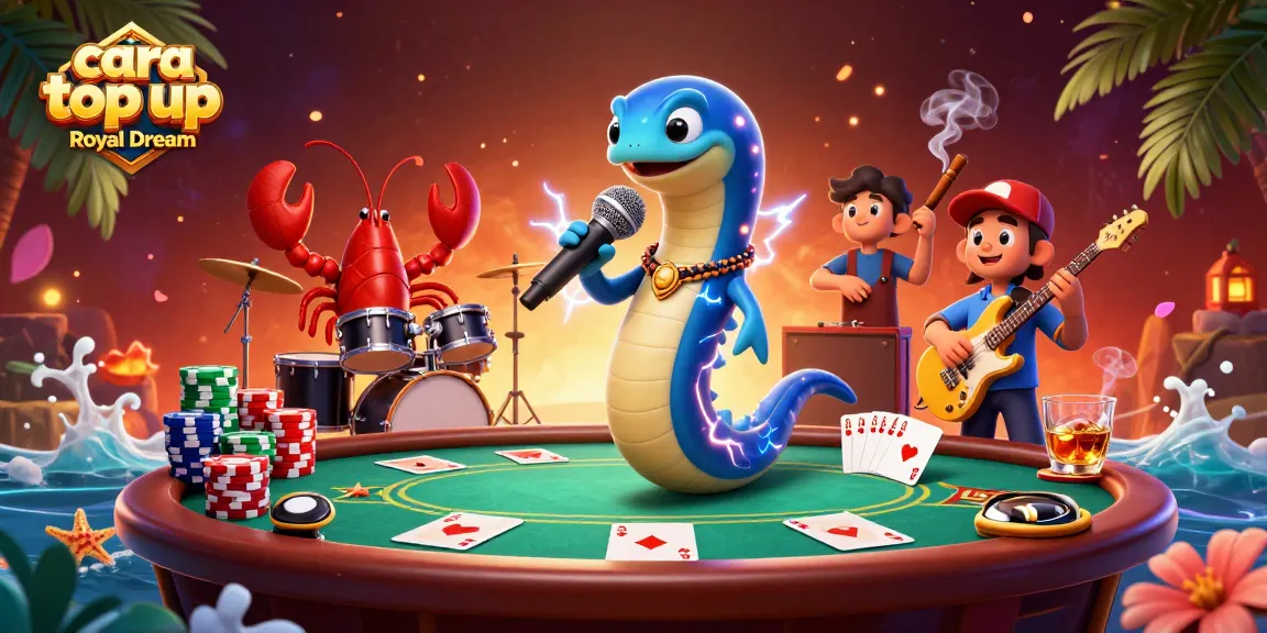 Engage in cara top up Royal Dream with vibrant 3D casino characters and dynamic elements.