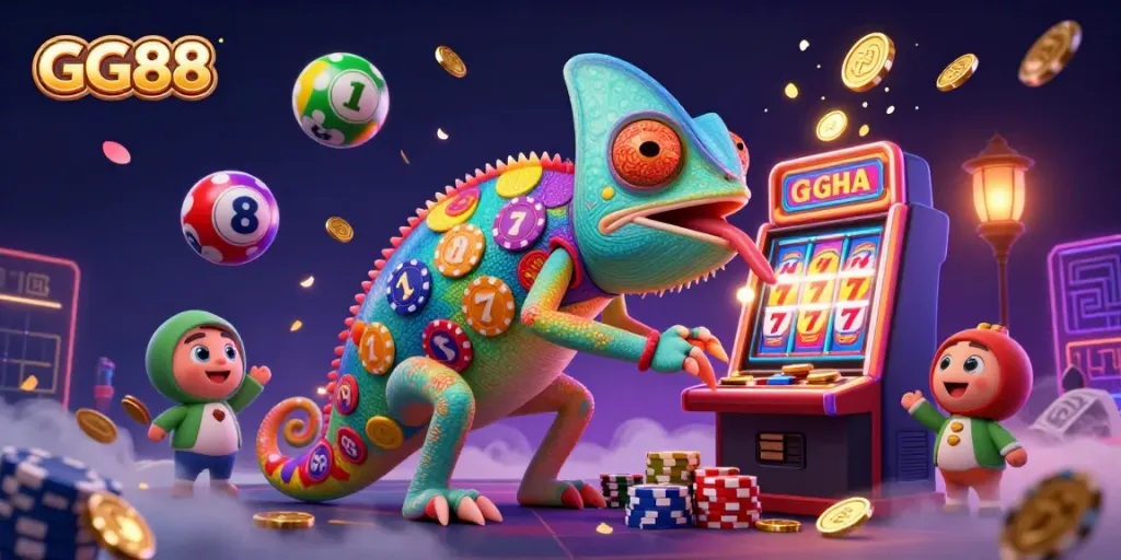 Engage with GG88's vibrant casino scene featuring lively slots, poker action, and thrilling gameplay.
