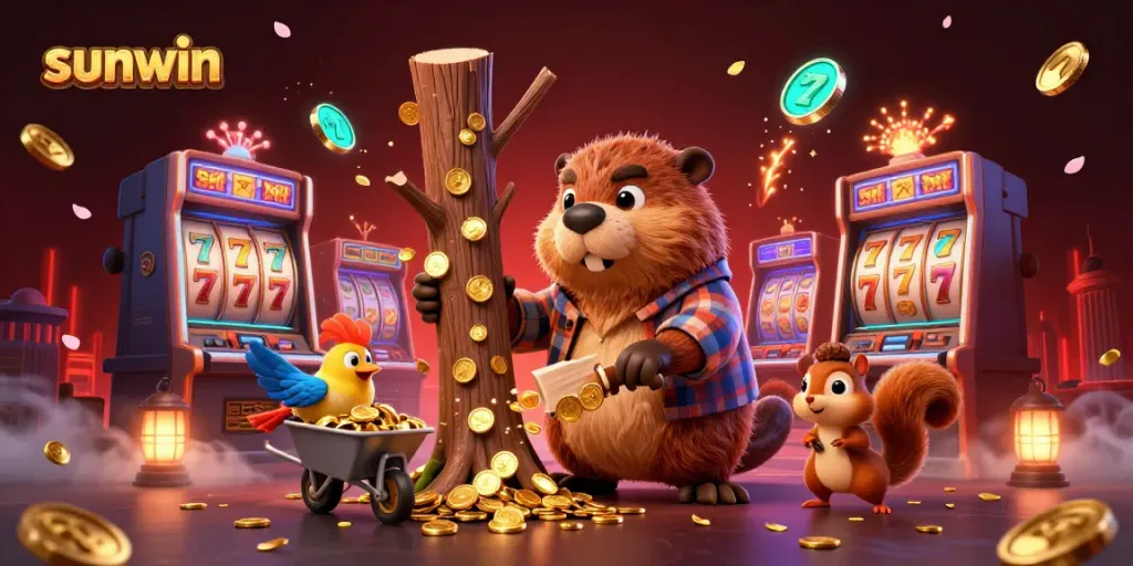Experience winning moments at sunwin casino with vibrant 3D characters and exciting slot machines.