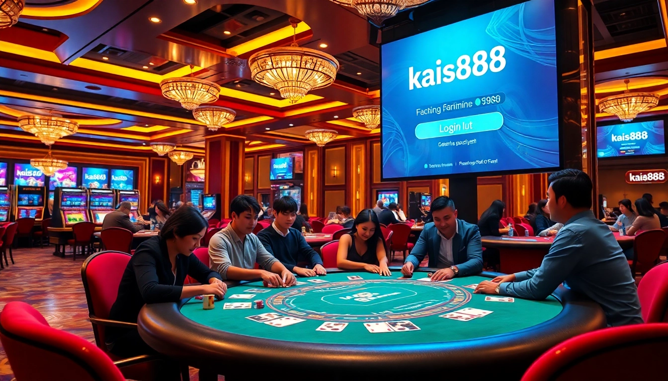 Engage in thrilling gameplay at the luxurious kaisar888 login casino table.