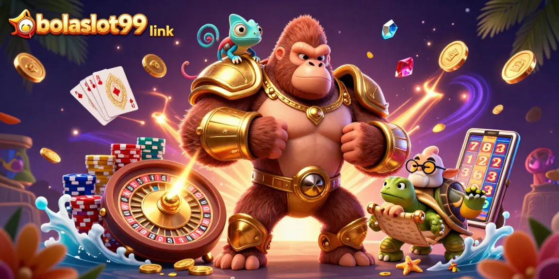 Experience winning thrills with bolaslot99 link, showcasing a vibrant casino scene.