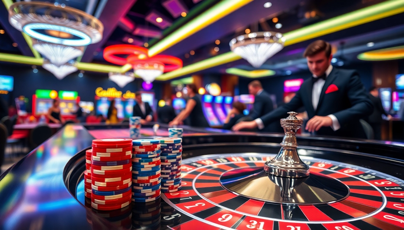 Tunai138 meraih kemenangan besar di meja roulette kasino yang ramai.