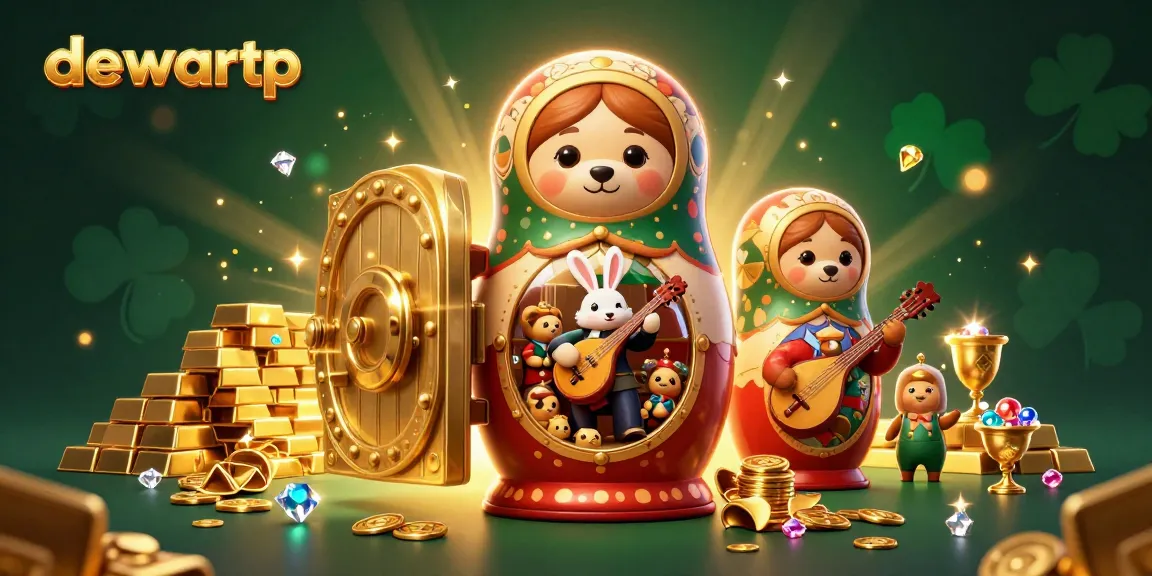 Dewartp menghadirkan pengalaman bermain slot dengan elemen kasino yang menarik di dalam ilustrasi 3D yang penuh warna.