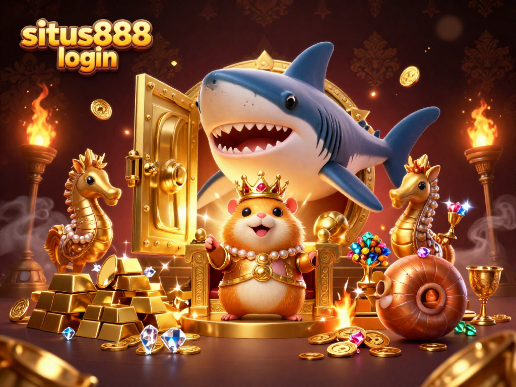 Sparkle and adventure await with situs888 login in this exciting casino-themed scene!