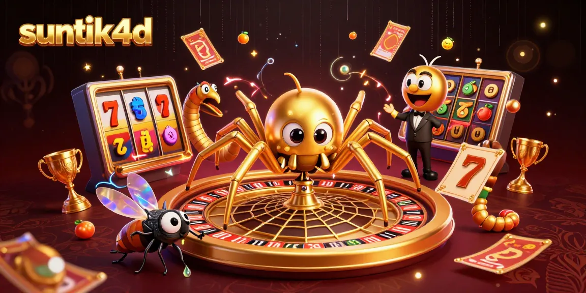 Suntik4d menampilkan karakter menarik dalam permainan slot online dengan simbol keberuntungan dan pengalaman menang yang menyenangkan.