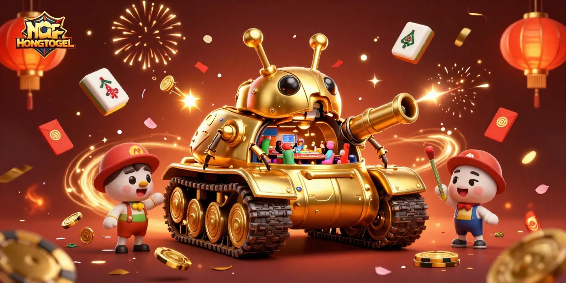 Menggunakan HONGTOGEL, nikmati pengalaman bermain slot yang seru dengan desain kasino mini di dalam tank keemasan