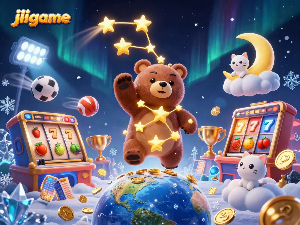 Engage with jiligame's dynamic slots and jackpots while winning big in this vibrant casino scene.