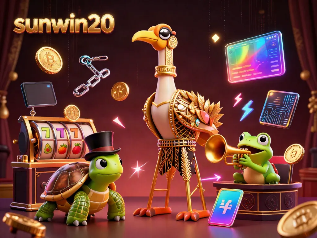 Engage with sunwin20 in an electrifying casino scene featuring characters and vibrant gaming elements.