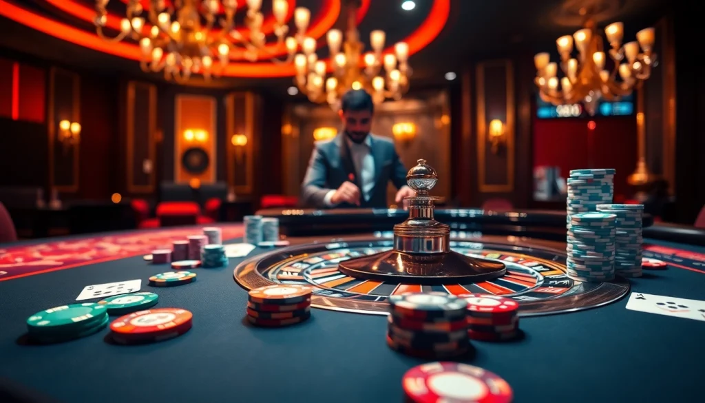 Engage with the thrilling world of afktoto at a lively casino table, featuring vibrant chips and cards.