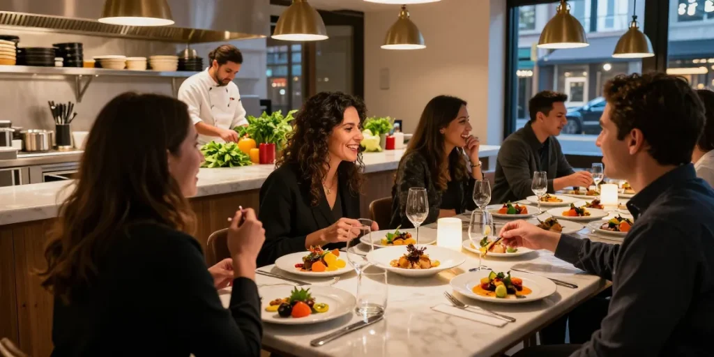 Enjoying modern cuisine at TrestleOnTenth through Sydney303 Daftar experience, showcasing vibrant dishes and inviting atmosphere.
